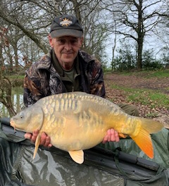 A 34 lb 3 oz carp from Eau De Vie North, Mar 2022