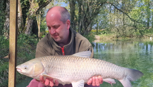 A 20 lb fish from Eau De Vie North, Grass Carp, Apr 2023