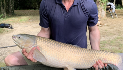 A 28 lb 3 oz fish from Eau De Vie South, Grass carp., Sep 2021