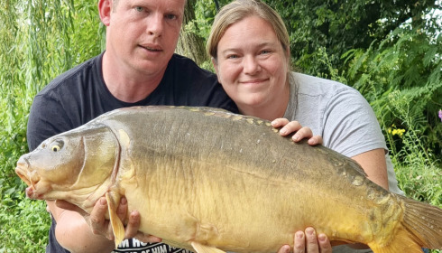 A 32 lb 7 oz carp from Eau De Vie South, Francesca Wise, Jul 2022
