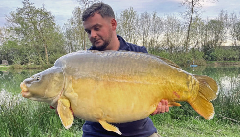 A 54 lb 10 oz carp from Eau De Vie South, Liam Gardner, Apr 2023