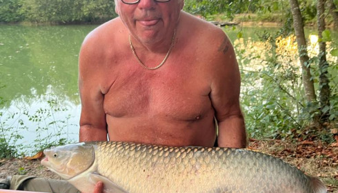 A 25 lb grass carp from Eau De Vie South, Vince, Sep 2022