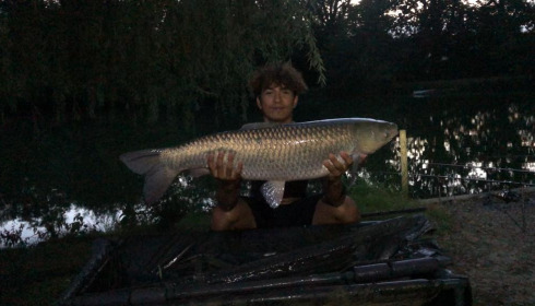A 29 lb grass carp from Eau De Vie South, Reggie Ramanakumar, Sep 2021
