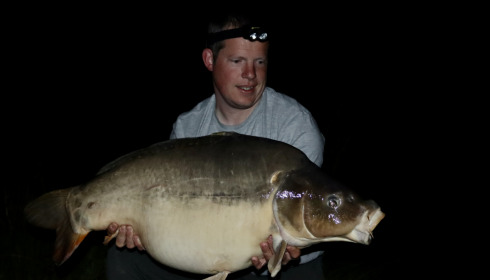 A 44 lb 7 oz carp from Eau De Vie South, Sam Wise, May 2022