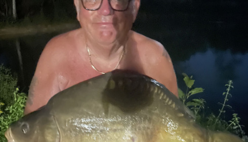 A 24 lb carp from Eau De Vie South, Vince, Sep 2022