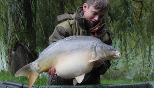 A 22 lb 6 oz carp from Eau De Vie South, Ross, Oct 2019