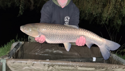 A 26 lb 9 oz fish from Eau De Vie South, Johns grass carp, Apr 2022
