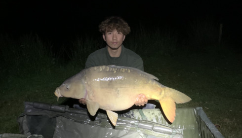 A 38 lb carp from Eau De Vie South, Reggie Ramanakumar, Sep 2021