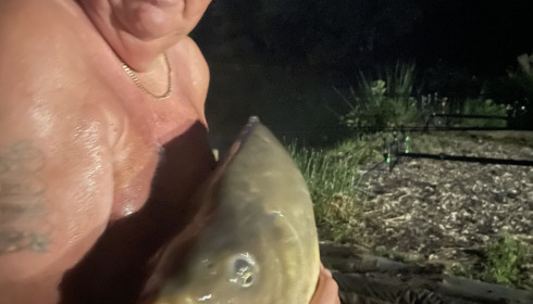 A 24 lb carp from Eau De Vie South, Vince, Sep 2022