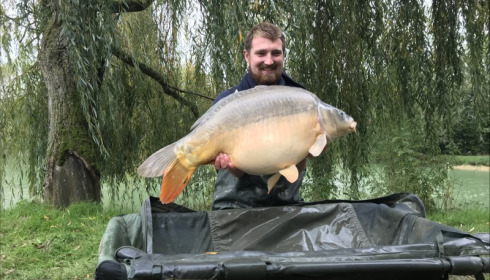 A 41 lb 1 oz carp from Eau De Vie South, Harry, Oct 2019