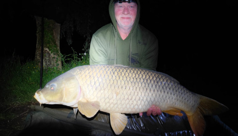 A fish from Eau De Vie South, 30lb common with huge potential, May 2023