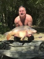 A 38 lb 2 oz carp from Eau De Vie South, Vinny, Sep 2019
