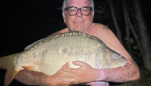 A 26 lb 12 oz carp from Eau De Vie South, Vince, Sep 2022