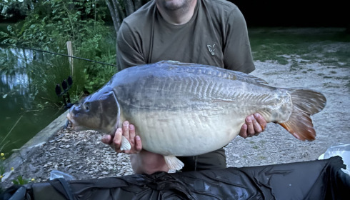 A 46 lb fish from Eau De Vie South, Mirror carp, May 2022