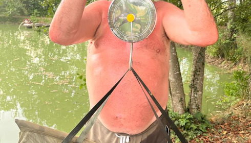 A 27 lb 12 oz carp from Eau De Vie South, Vince, Sep 2022