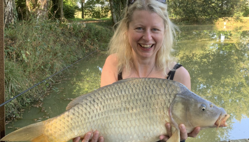 A fish from Eau De Vie South, Fiona’s 1st fish with the help of Gary, Sep 2021