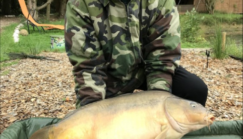 A 26 lb 3 oz carp from Eau De Vie South, Paul, Oct 2019