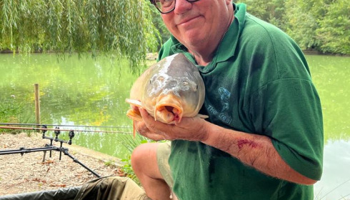 A 20 lb 8 oz carp from Eau De Vie South, Vince, Sep 2022