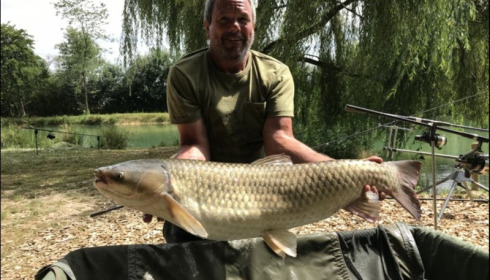 A 25 lb 4 oz carp from Eau De Vie South, David Grainger, Jul 2019
