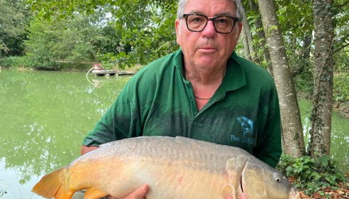 A 20 lb 8 oz carp from Eau De Vie South, Vince, Sep 2022