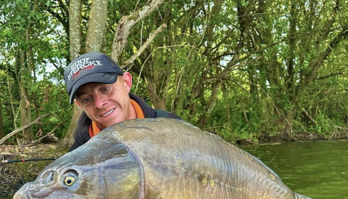 A 50 lb carp from Emeraude, Jul 2023