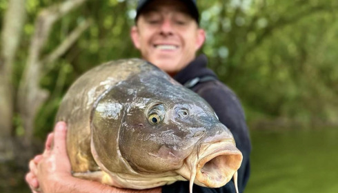 A 50 lb carp from Emeraude, Jul 2023