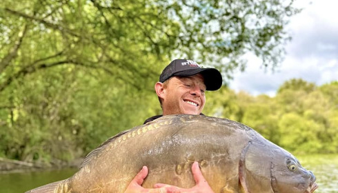A 50 lb carp from Emeraude, Jul 2023