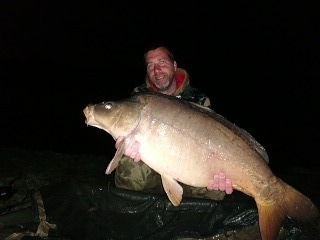 A 34 lb fish from Evaro, Mirror carp, Apr 2022