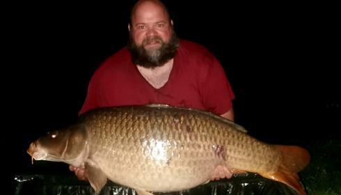 A 62 lb carp from Evaro, Sep 2021