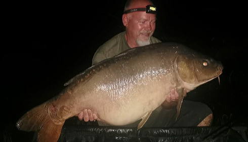 A 52 lb carp from Evaro, Sep 2021