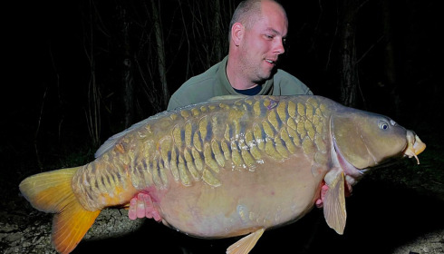 A 55 lb carp from Evaro, Mar 2023