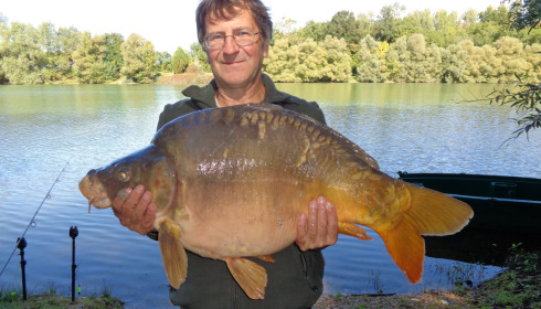 A 36 lb 4 oz fish from Evaro, Mirror carp, Sep 2022