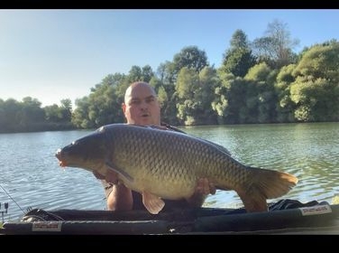 A 36 lb carp from Evaro, David Wilson, Oct 2021