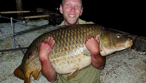 A 70 lb 4 oz carp from Evaro, May 2022