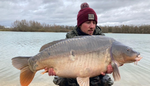 A carp from Fullys Lake, Feb 2022