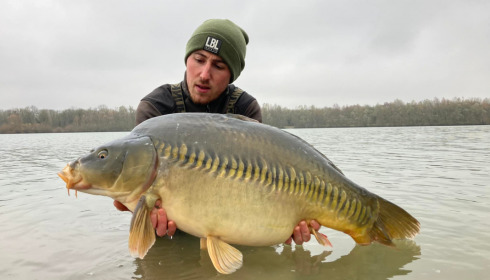 A carp from Fullys Lake, Feb 2022