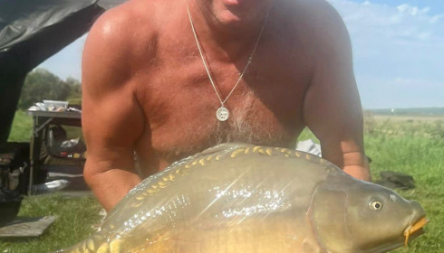 A 30 lb carp from Fullys Lake, Terence Holland, Aug 2023