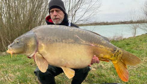 A 39 lb 6 oz carp from Fullys Lake, MATZ, Mar 2022