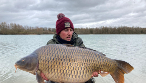 A carp from Fullys Lake, Jan 2022