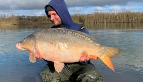 A carp from Fullys Lake, Jan 2022