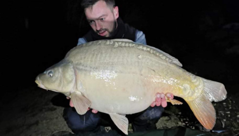 A carp from Fullys Lake, Feb 2022