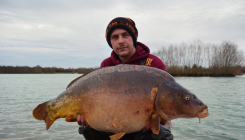 A carp from Fullys Lake, Feb 2022