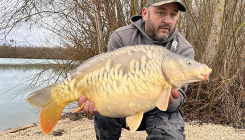 A carp from Fullys Lake, Jan 2023