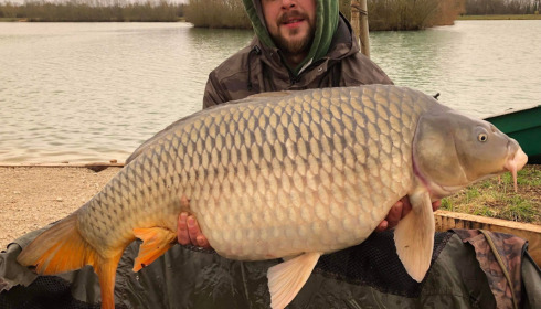 A 37 lb carp from Fullys Lake, CAMILLE, Mar 2022