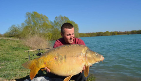 A carp from Fullys Lake, Feb 2022