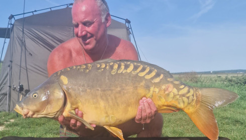 A 32 lb carp from Fullys Lake, Terence Holland, Aug 2023
