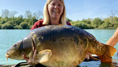 A carp from Golden Carp Lake, Sep 2022