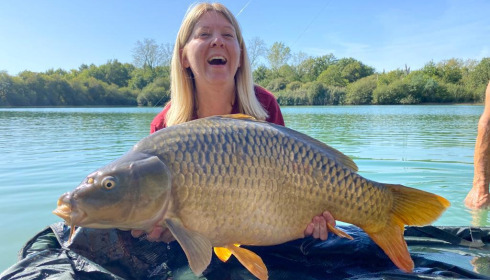 A carp from Golden Carp Lake, Sep 2022