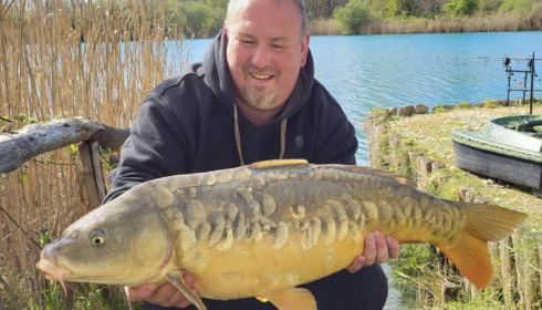 A carp from Golden Carp Lake, Apr 2022