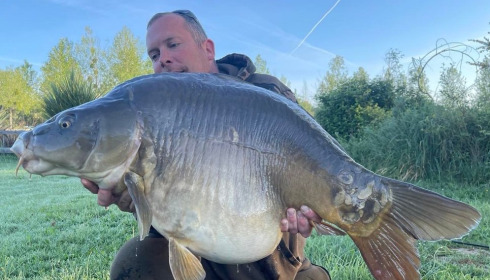A carp from Golden Carp Lake, May 2022